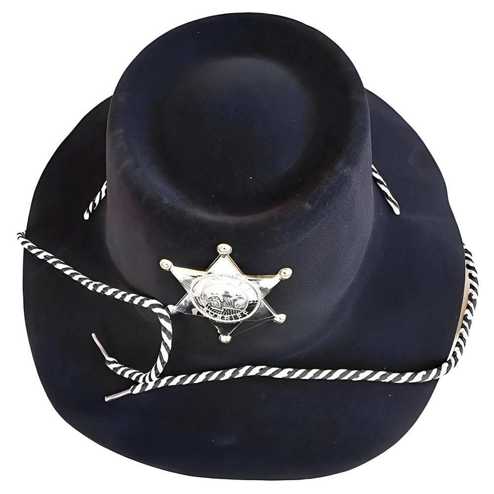 Cow boy Party Hat with Badge