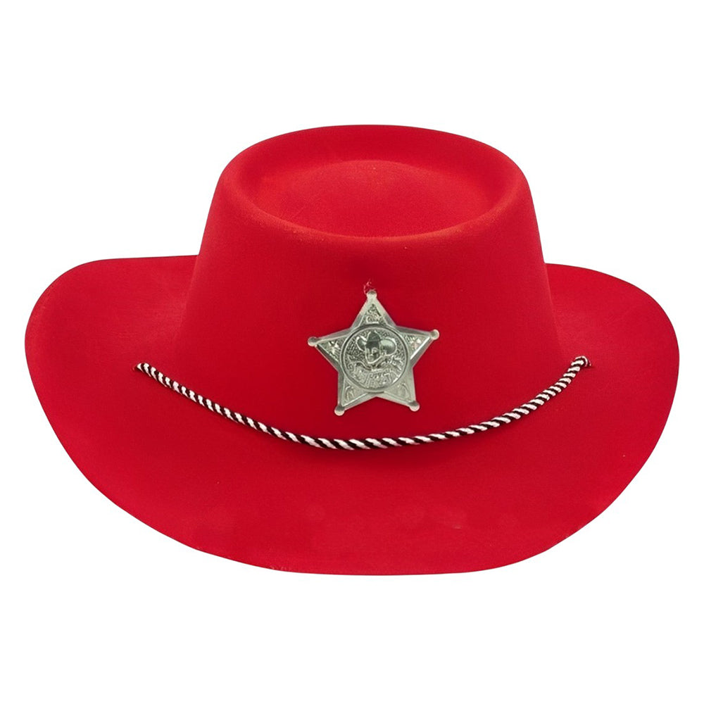 Cow boy Party Hat with Badge