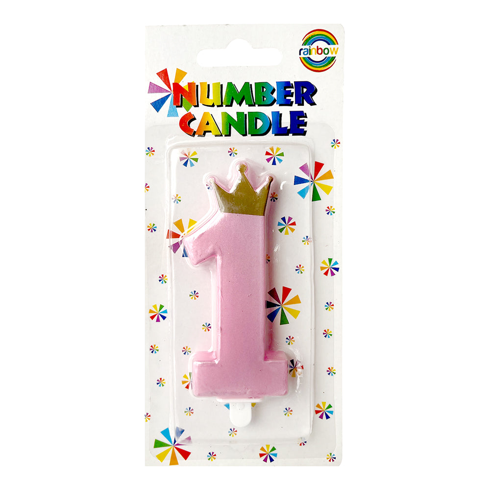 Crown No 1 Cake Candle - Party wholesale hub