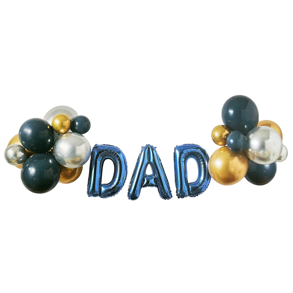 Dad Banner Foil Balloon Set