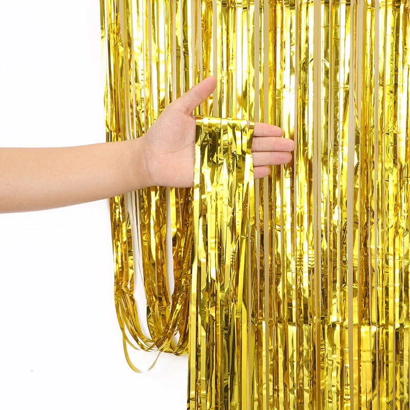 FOIL CURTAINS 6 Feet..Party wholesale hub