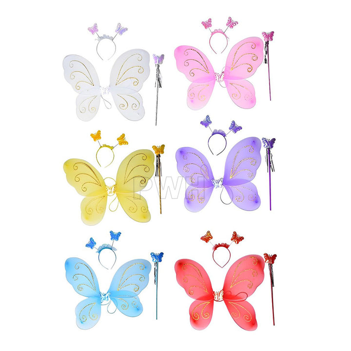 Fairy Wings Costume for Birthday Girl - Assorted Color