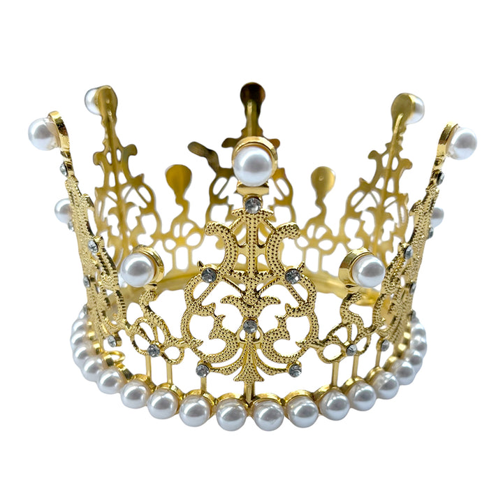 Full Round Queen Pearl Crown-party wholesale hub