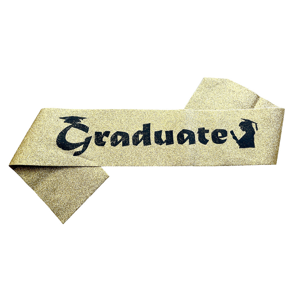 Graduate Glitter Sash - Assorted Colors   Party wholesale hub