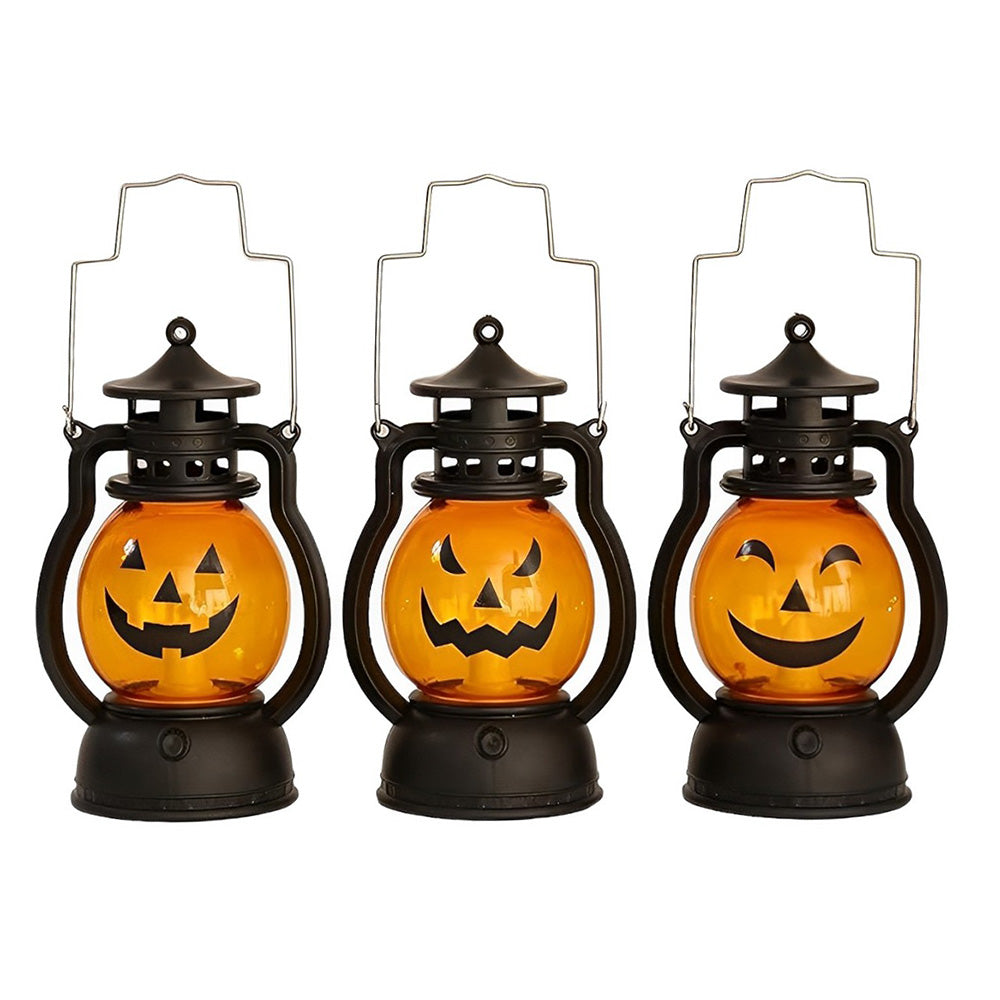 Halloween Pumpkin Face LED Lantern - Party wholesale hub