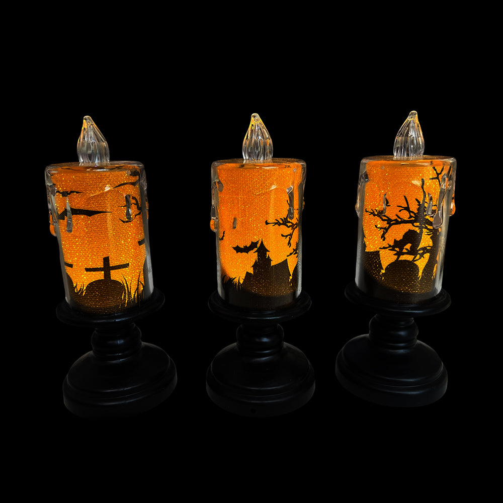 Halloween LED Candle with Stand (1 pcs) Party wholesale hub