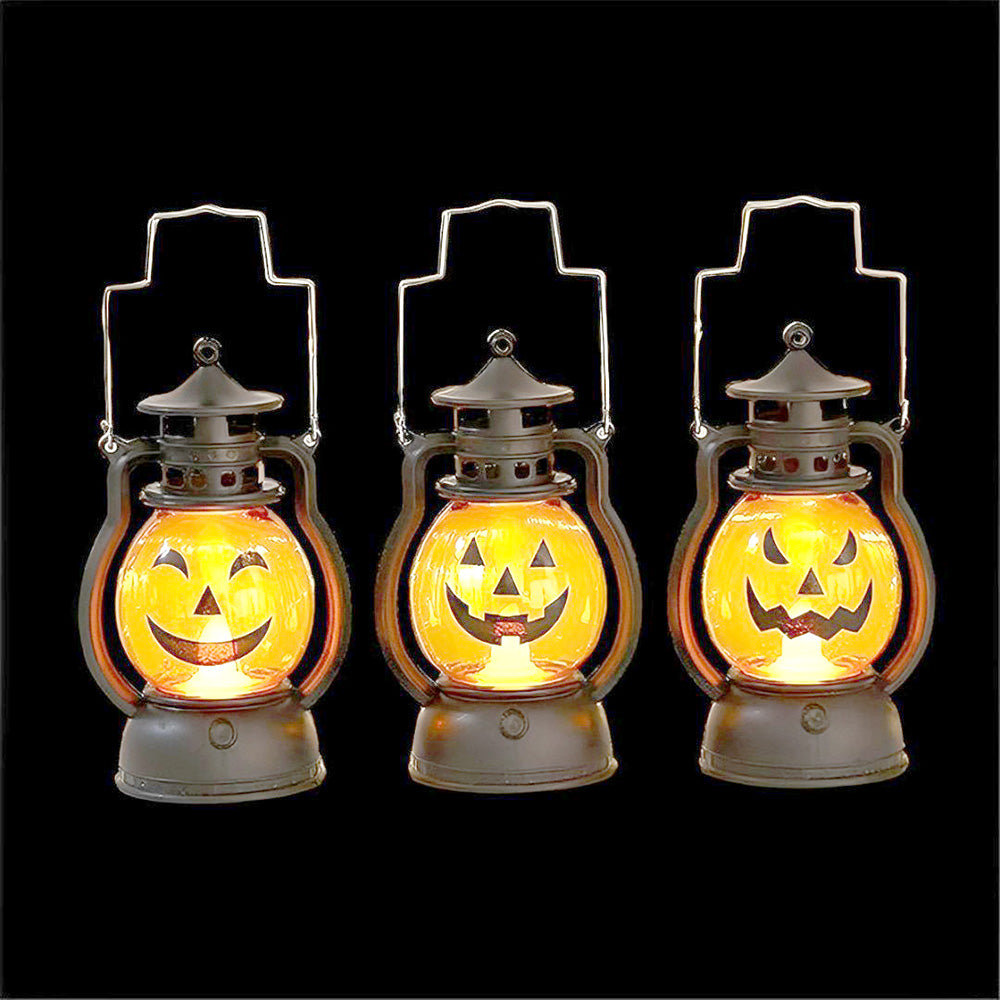 Halloween Pumpkin Face LED Lantern - Party wholesale hub