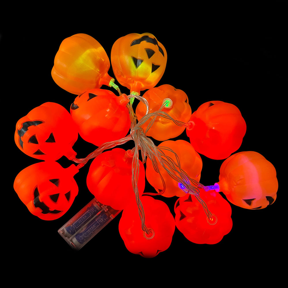 Halloween Pumpkin Shape LED String Lights (10 Pcs) - Party wholesale hub