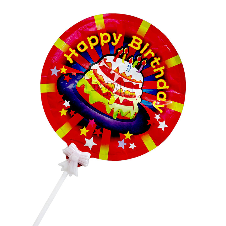 Happy Birthday Foil Balloon Cake Topper - Assorted (1Pcs)