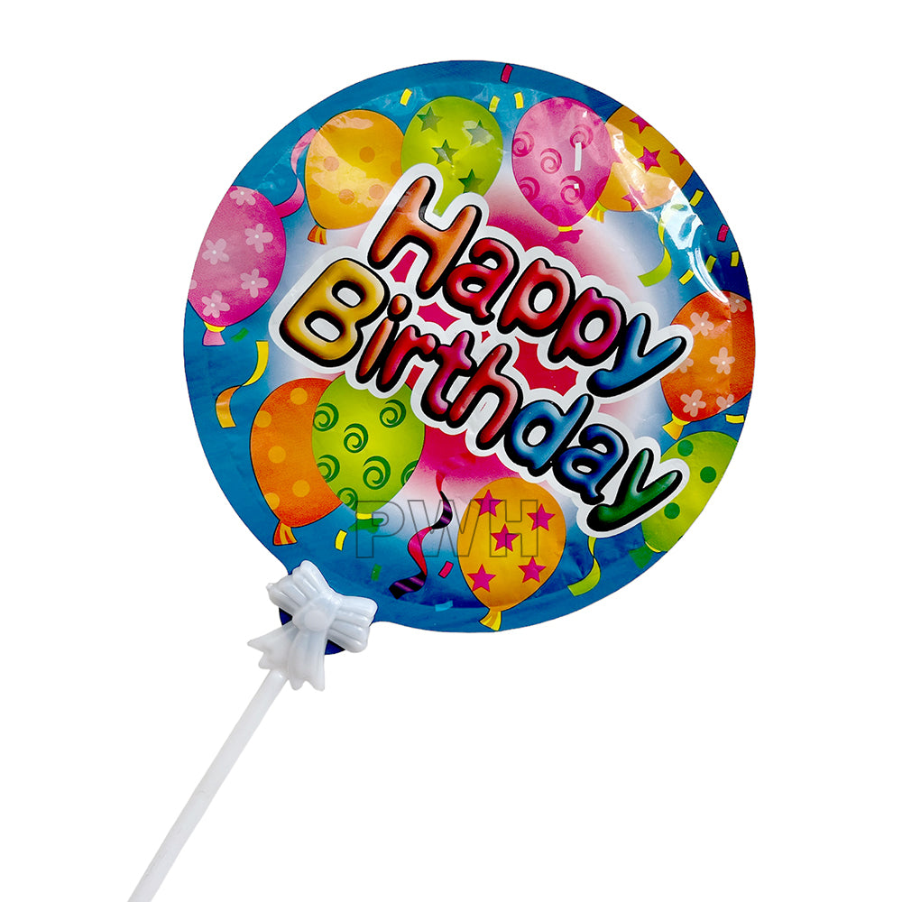 Happy Birthday Foil Balloon Cake Topper - Assorted (1Pcs)