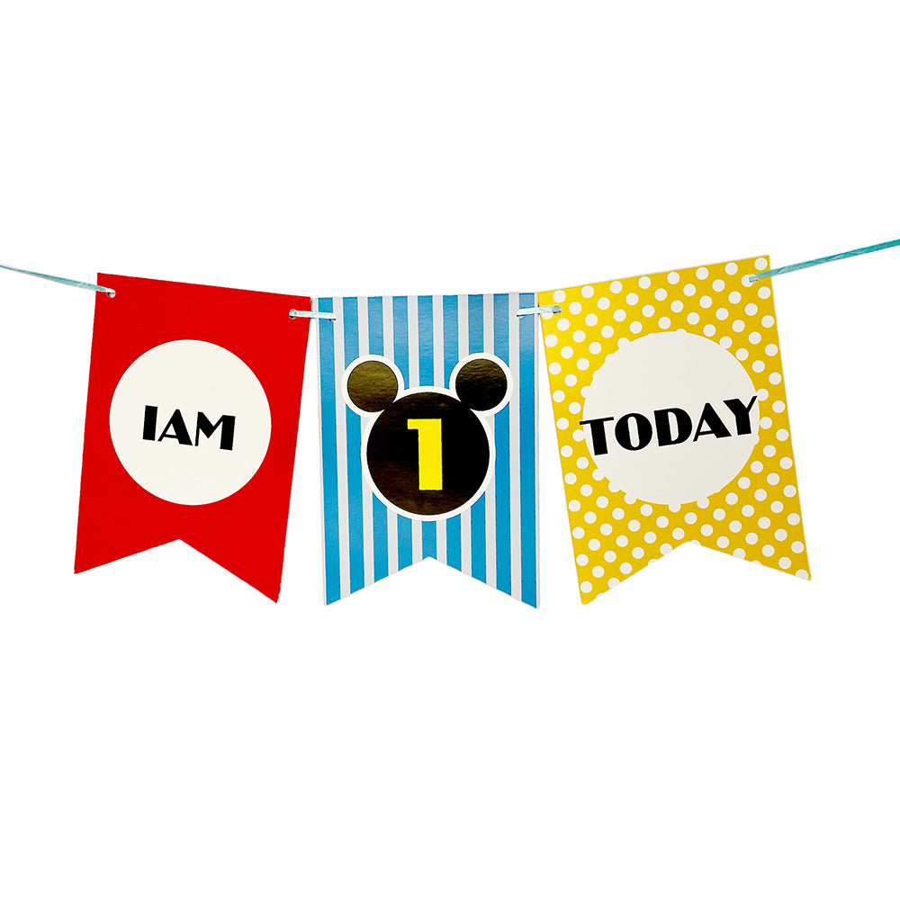 I Am One Today Red Wall Banner - Party wholesale hub