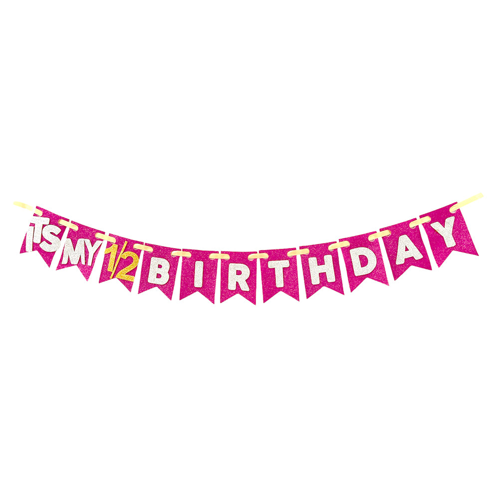 IT'S MY 12 BIRTHDAY BANNER - PINK PARTY WHOLESALE HUB