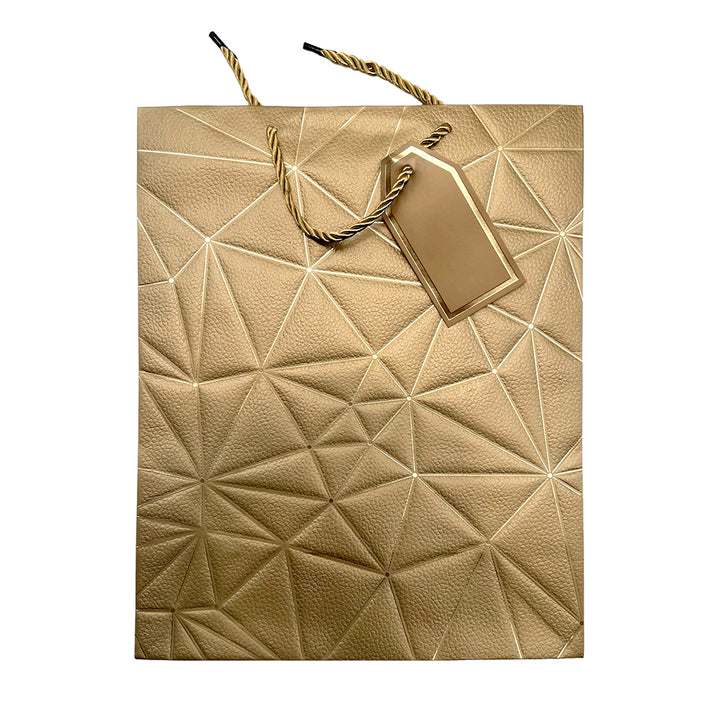  LEATHER LOOK PAPER GIFT BAG_ZIG ZAG-PARTY WHOLESALE HUB