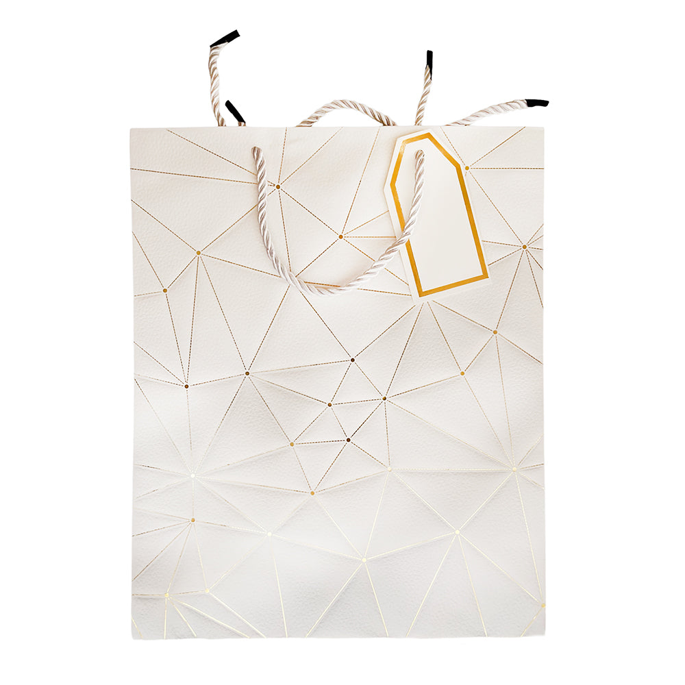  LEATHER LOOK PAPER GIFT BAG_ZIG ZAG-PARTY WHOLESALE HUB