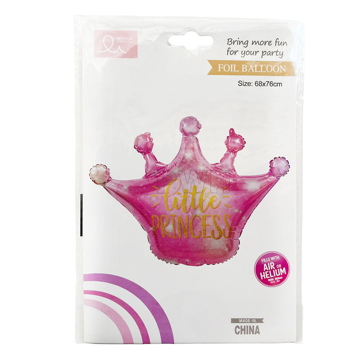Little Princess Crown Foil Balloon
