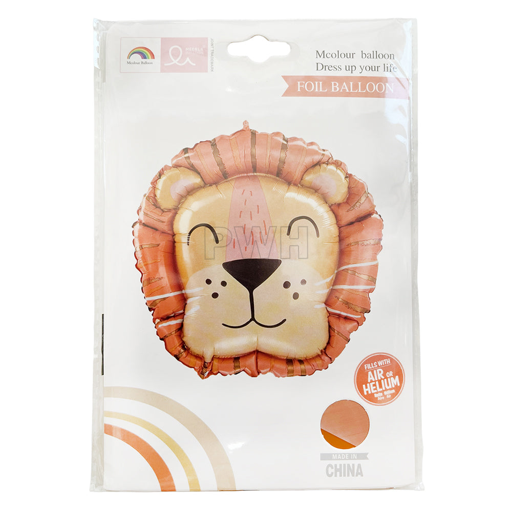 28" Lovely Lion Face Shaped Foil Balloon