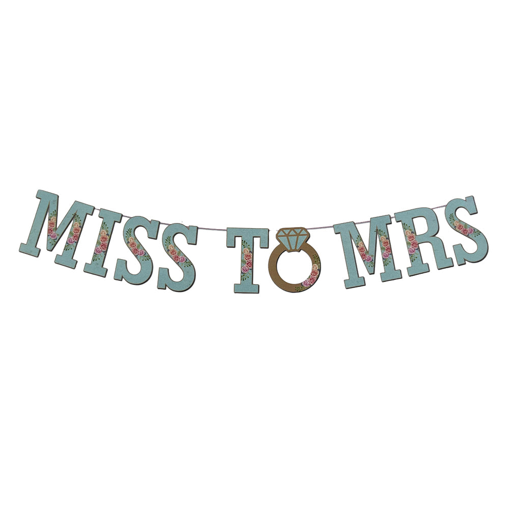 MISS TO MRS Paper Wall Banner Party wholesale hub