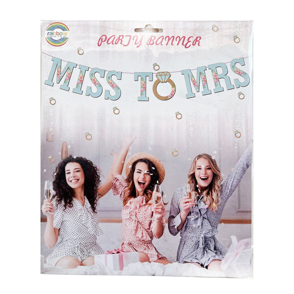 MISS TO MRS Wall Banner-Party wholesale hub