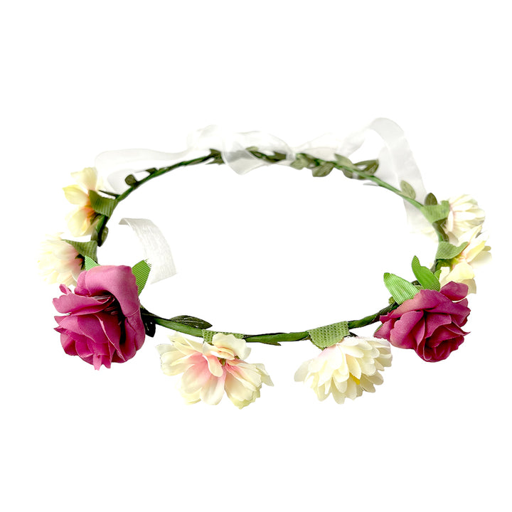 MIX FLOWER FLORAL TIARA PARTY WHOLESALE HUB