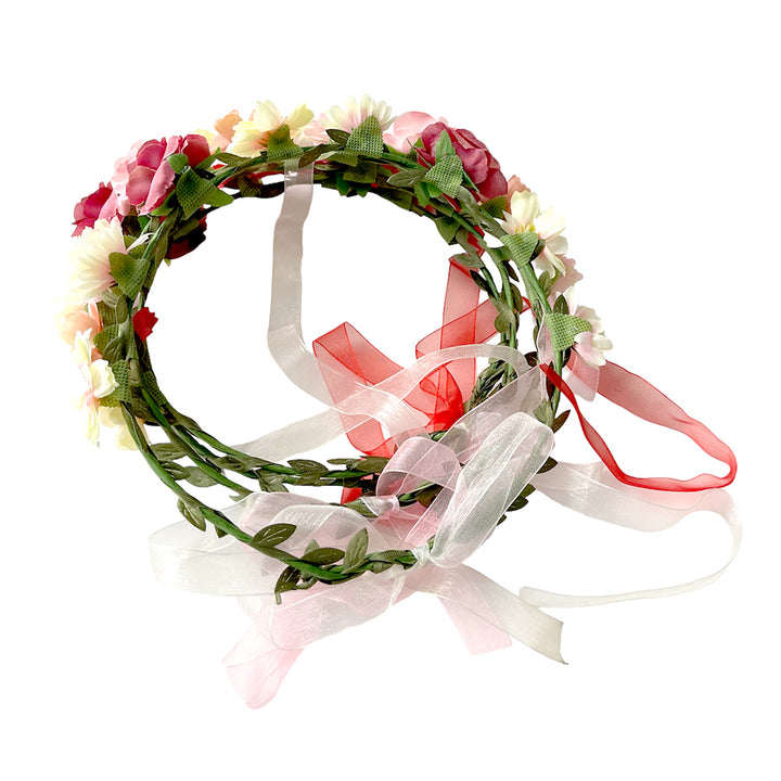 MIX FLOWER FLORAL TIARA PARTY WHOLESALE HUB