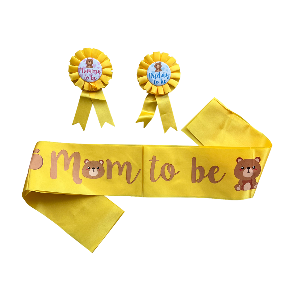 MOMMY TO BE Sash-Yellow Party wholesale hub