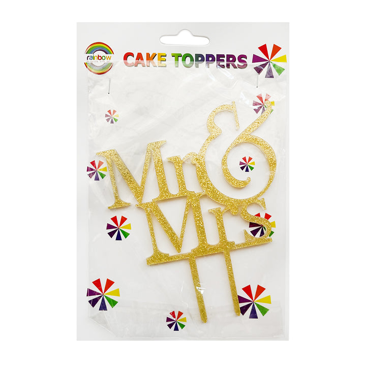 MR & MRS LETTER CAKE TOPPER Party wholesale hub