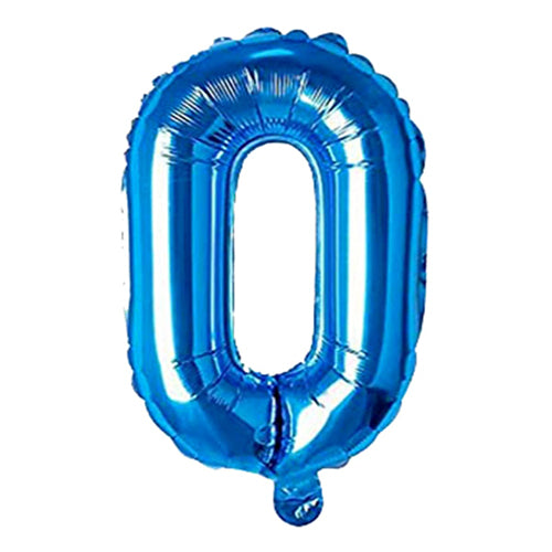 Mcolour 40 Blue Foil Number 0 - Party wholesale hub