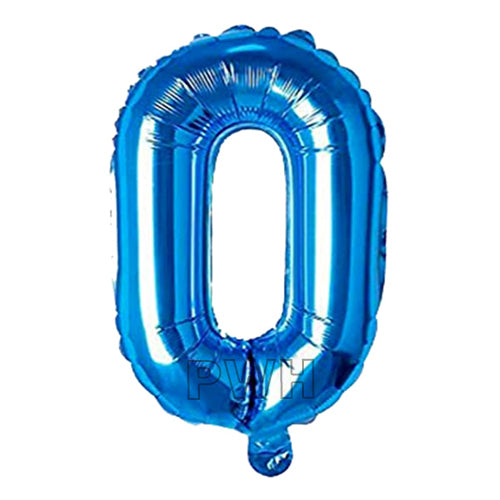 40" Blue Colors Foil Number - (Numbers 0-9)