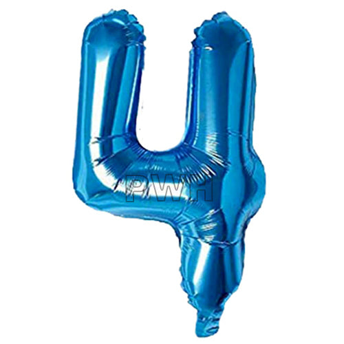 40" Blue Colors Foil Number - (Numbers 0-9)