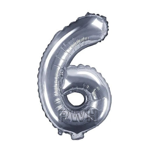 40" Sliver Colors Foil Number - (Numbers 0 - 9)