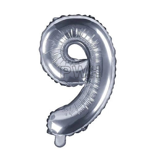 40" Sliver Colors Foil Number - (Numbers 0 - 9)