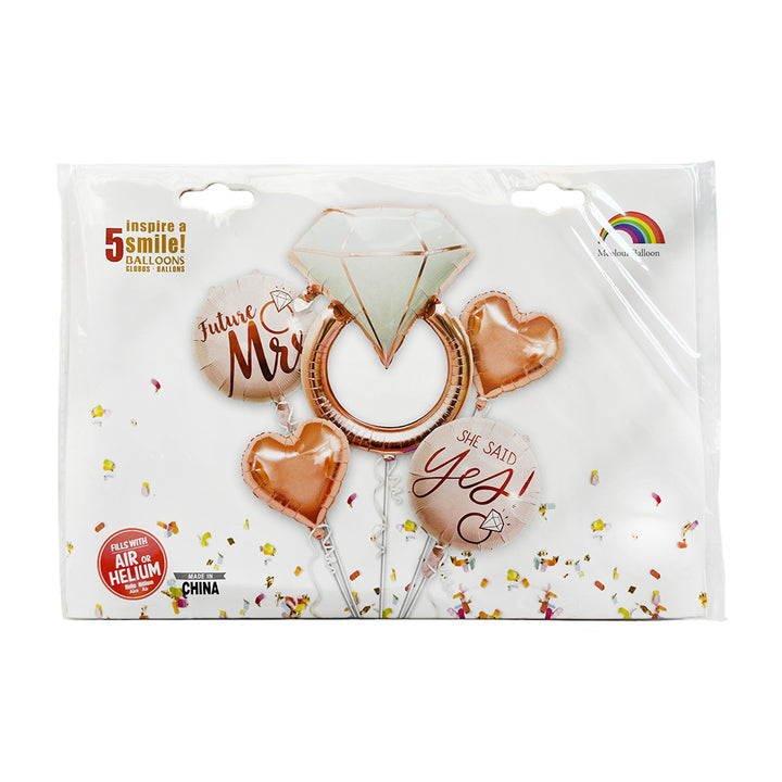 Mcolour 5 in 1 Bachelorette Foil Balloons Set-Party wholesale hub