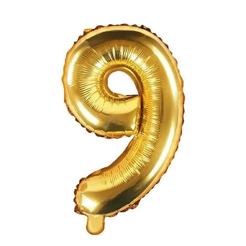 Mcolour 40 Golden Foil Number 9 - Party wholesale hub