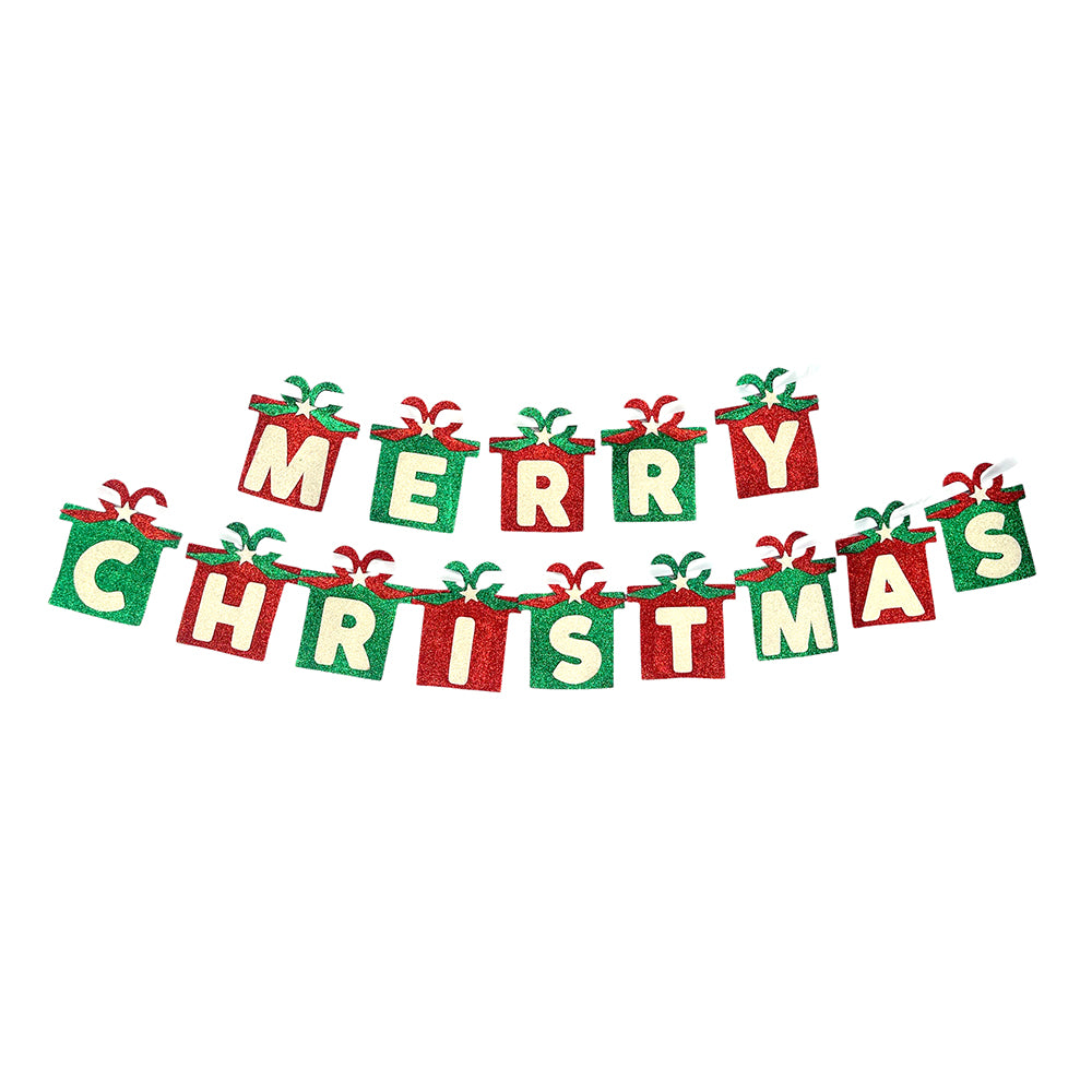 Merry Christmas EVA Foam Gift Wall Banner - Party wholesale hub