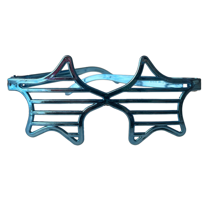 Metallic Party Goggles Blue - party wholesale hub