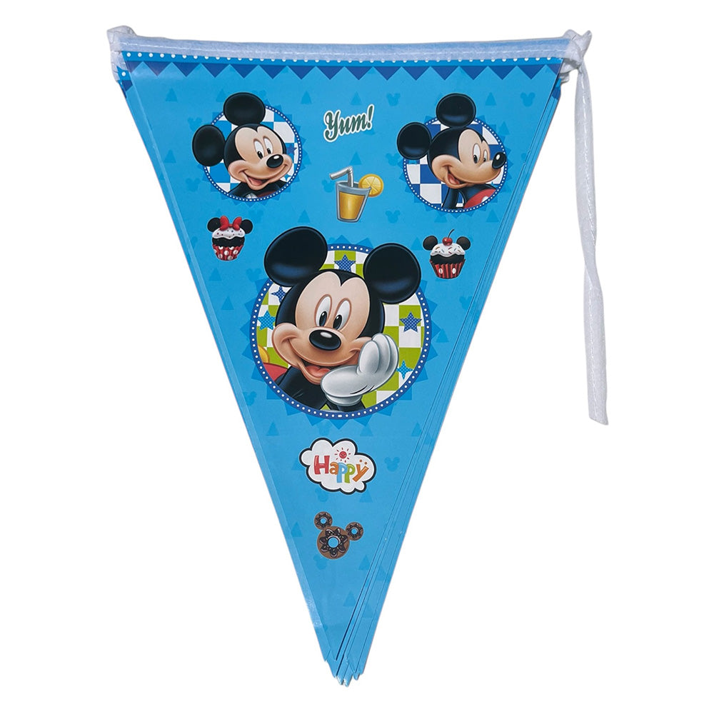 Mickey mouse theme birthday party wall banner - party wholesale hub