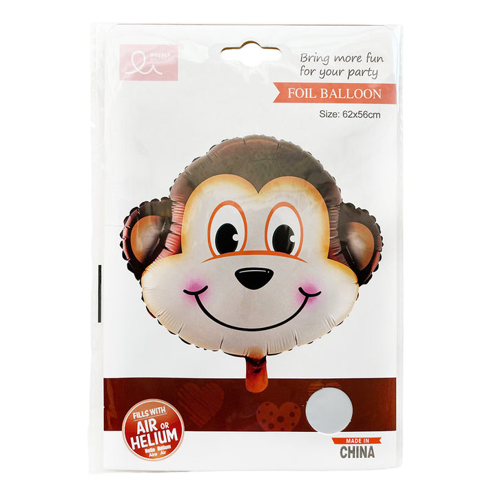 Monkey Face Printed Foil Balloon Party wholesale hub