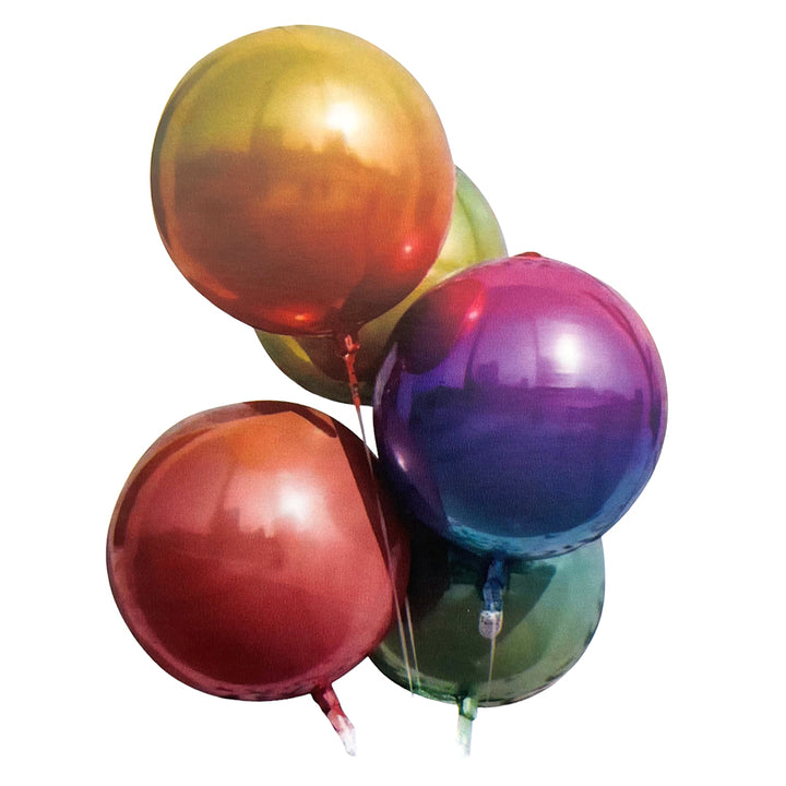 Multi Color Rainbow Colors 4D Foil Balloon-Party wholesale hub