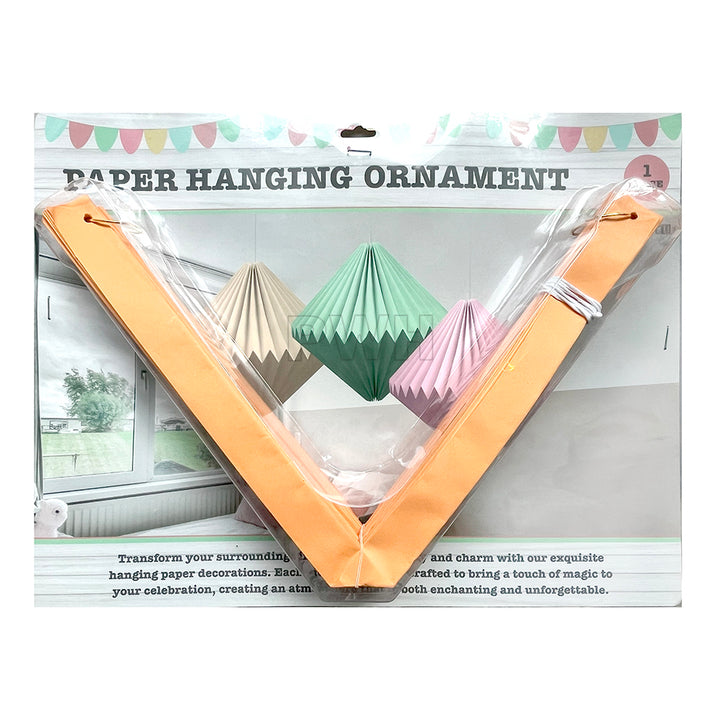 Paper Honeycomb Hanging Decoration Ornament - 40/40CM [1Pcs]