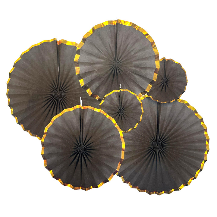 Party Paper Fans Glitter Assorted [6 Pcs] . Party wholesale hub
