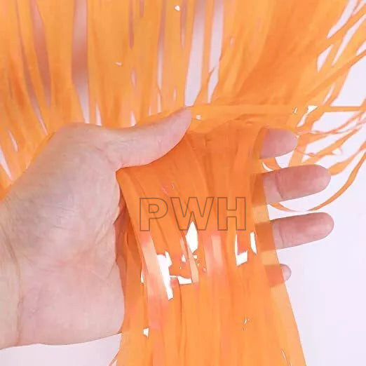Pastel Color Foil Curtains - 6 Feet