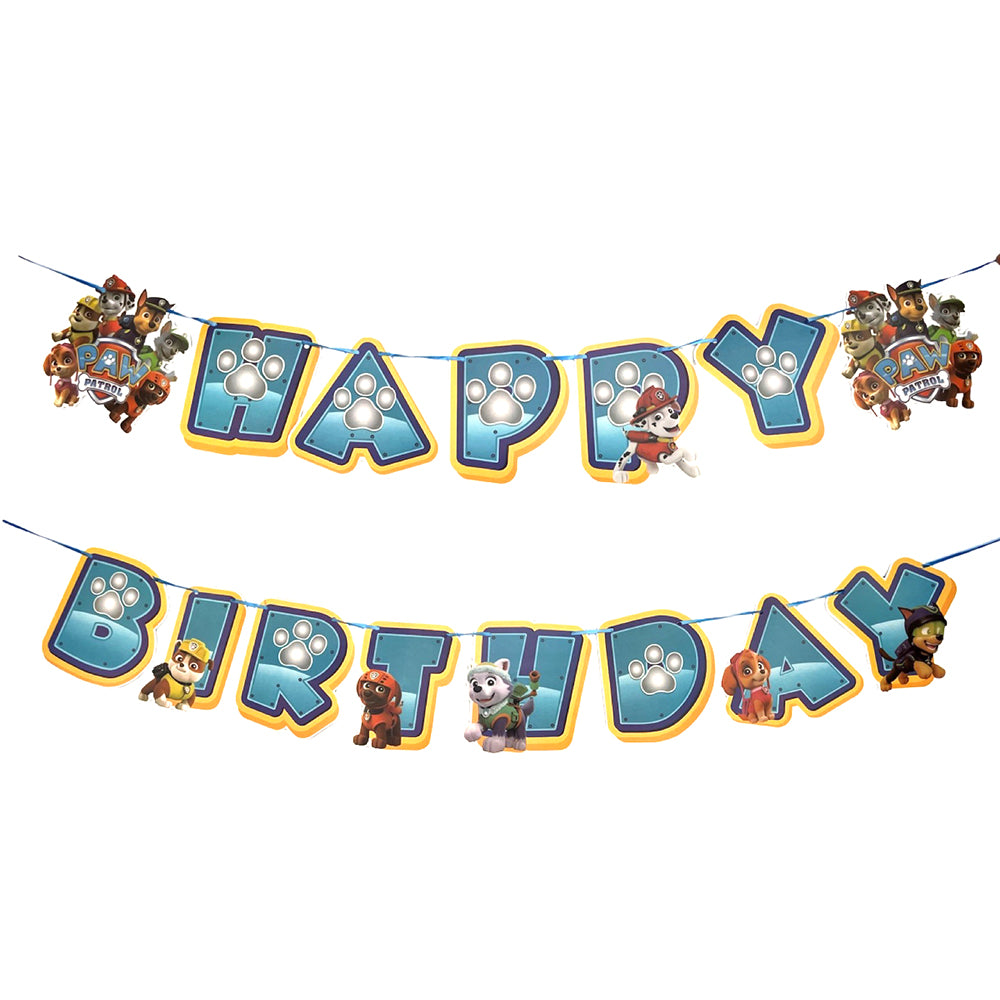 Paw Patrol Happy Birthday Banner - Party wholesale hub