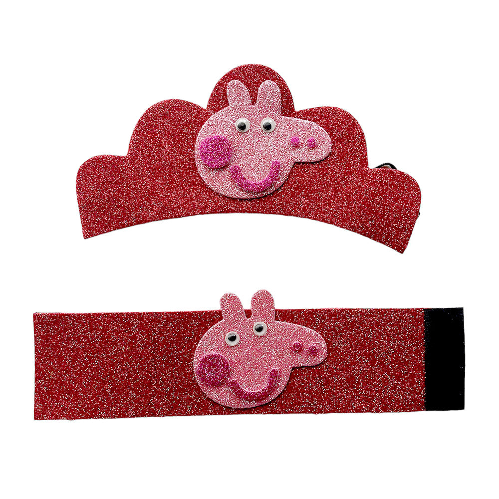 Peppa Pig Crown and Wristband Set - Party wholesale hub