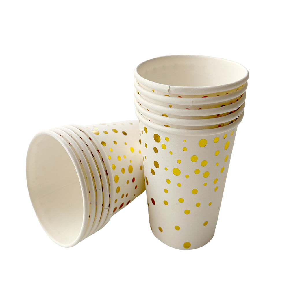 polka theme glitter paper cups - part wholesale hub
