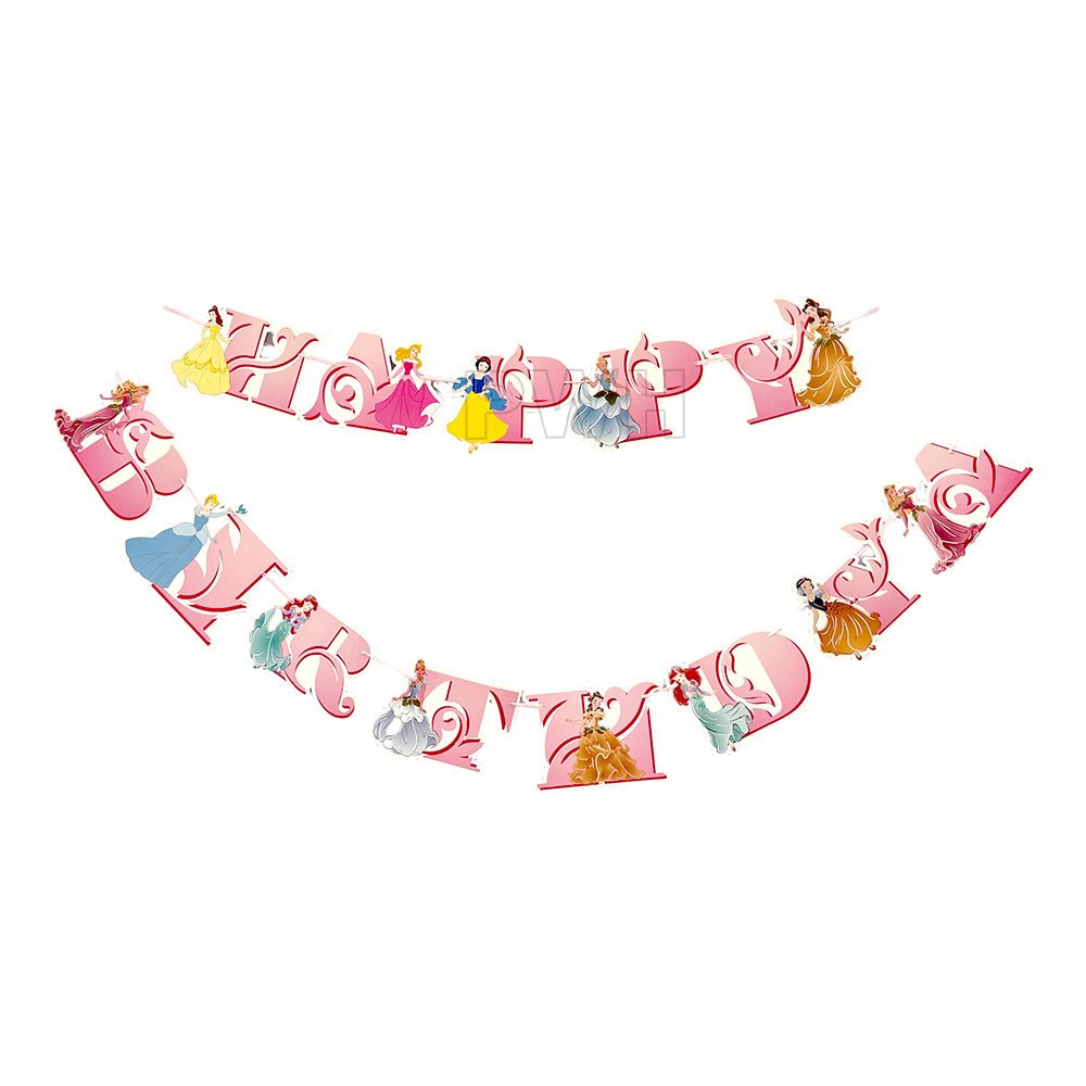 Princess Theme Birthday Wall Banner - Assorted