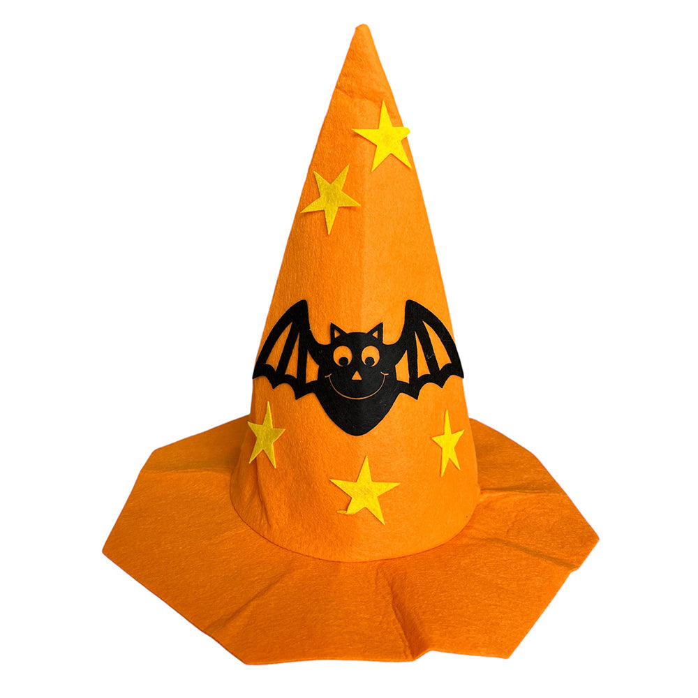 Pumpkin Witch Hat in Felp [Halloween]-Party wholesale hub