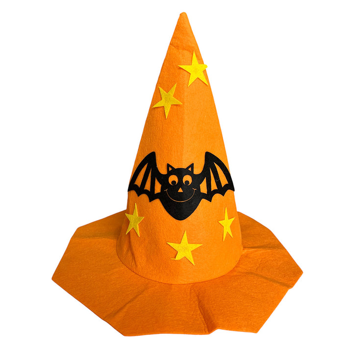 Pumpkin Witch Hat in Felp [Halloween]-Party wholesale hub