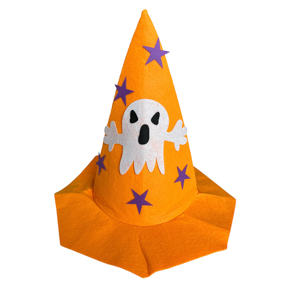 Pumpkin Witch Hat in Felp [Halloween]-Party wholesale hub