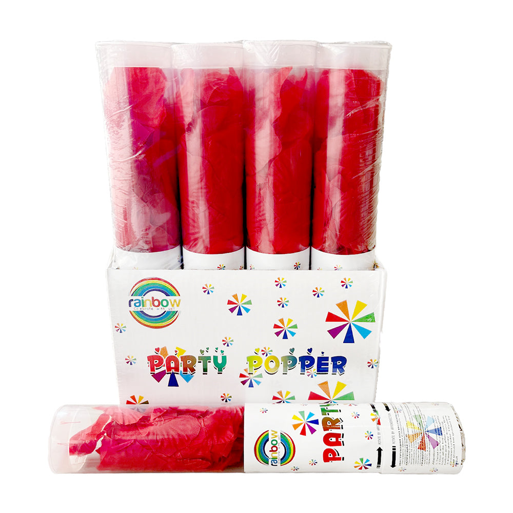 RAINBOW PARTY POPPER-RED Party wholesale hub