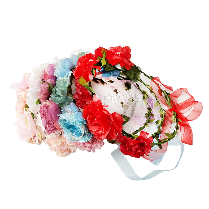 Rose Flower Tiara - Assorted Colors